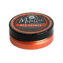 A 50ml jar of Metallic Gilding Polish in the shade Red Bronze, featuring a black lid with a copper-orange label and a matching metallic copper-orange base, shown on a white background.