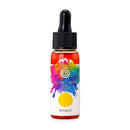A bottle of Ceramic Shimmer Water-Based Ink in the shade 'Marigold', featuring a black dropper cap and a colorful label with a yellow color circle, set against a plain white background.