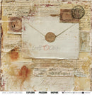 A vintage-style collage artwork featuring an off-white envelope with a wax seal, aged paper textures, handwritten script, postage stamps, and sepia stains. The words 'Craft O'Clock' appear across the center, with social handle and website text along the bottom edge.