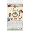 Packaged craft paper featuring a Christmas-themed illustration titled 'Olivia's Christmas Tale' with a mouse, a girl, a wreath, and holiday decorations on a cream background, shown in a hanging plastic sleeve.