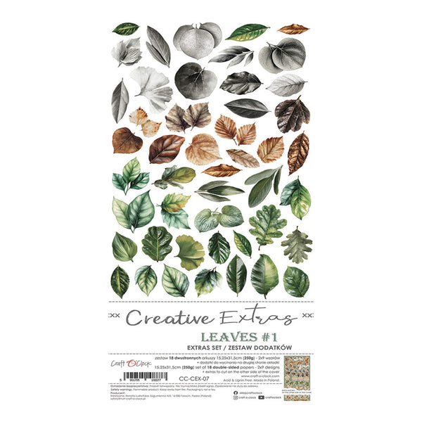 Craft O'Clock Creative Extras Set - Leaves 1