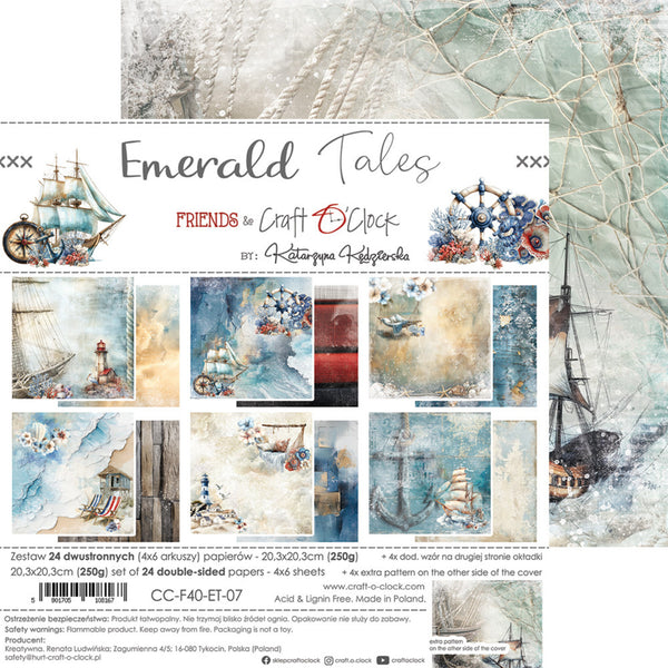 Craft O'Clock Emerald Tales 8"x8" Paper Set