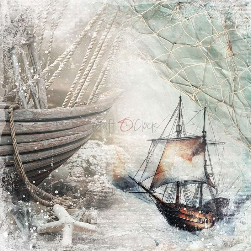 Craft O'Clock Emerald Tales 8"x8" Paper Set