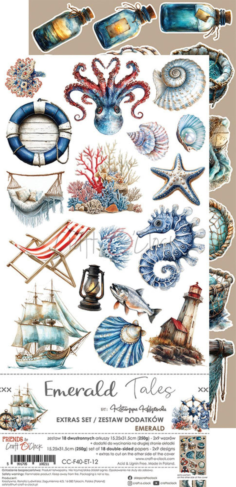 Craft O'Clock Emerald Tales Extras Set - Emerald