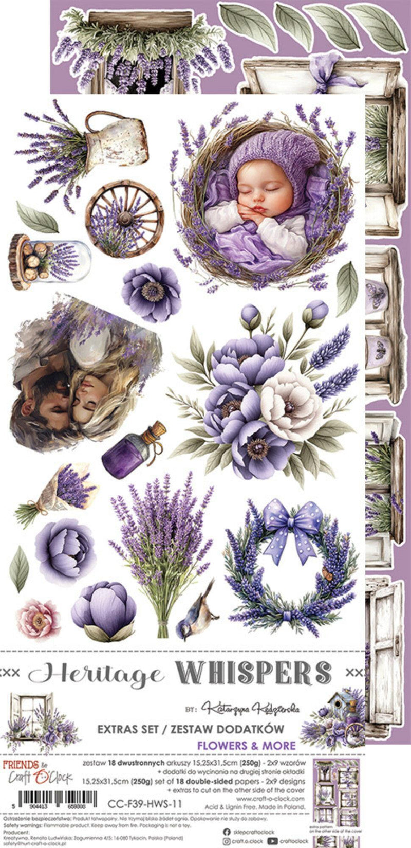 Craft O'Clock Heritage Whispers Extras Set - Flowers & More