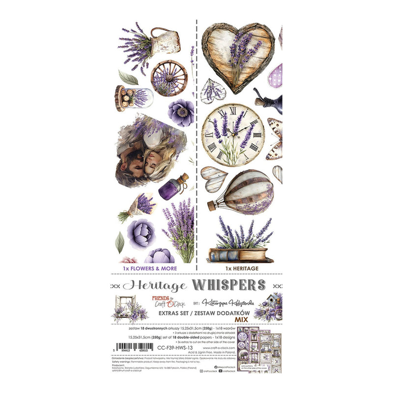 Craft O'Clock Heritage Whispers Extras Set - Mix