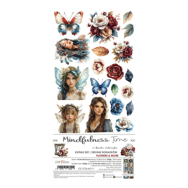Craft O'Clock Mindfulness Time Extras Set - Flowers & More