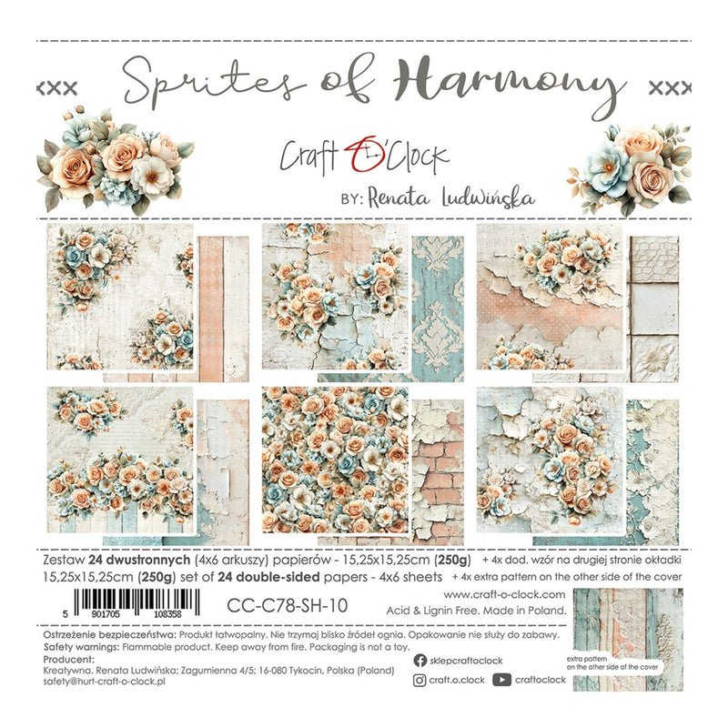 Craft O'Clock Sprites of Harmony 6"x6" Paper Set