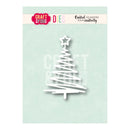 A white Christmas tree silhouette die set by Craft & You Designs, shown on its mint green backing card with the brand logo and 'DIES' text at the top.