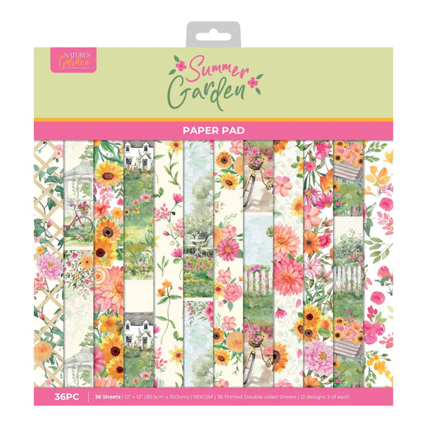 Crafter's Companion 12" x 12" Paper Pad - Summer Garden