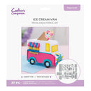 Crafter's Companion 3D Metal Die & Stencil Set - Ice Cream Van