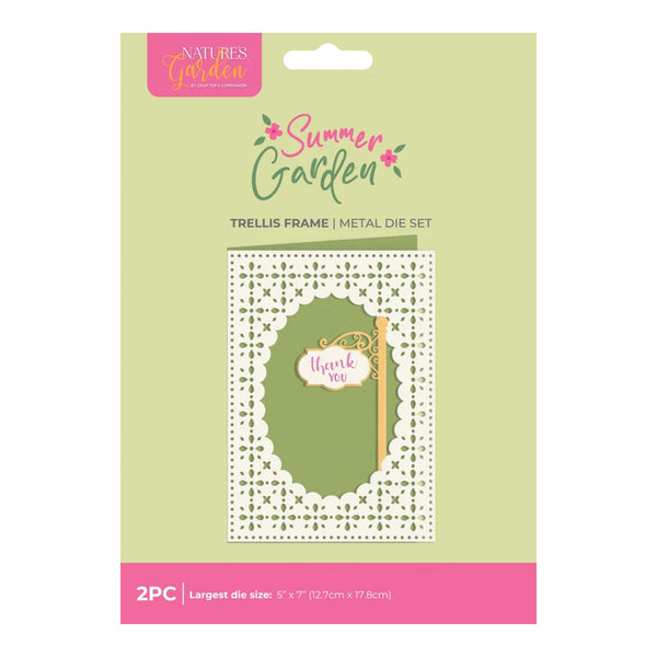 Crafter's Companion Metal Die Set - Summer Garden Trellis Frame