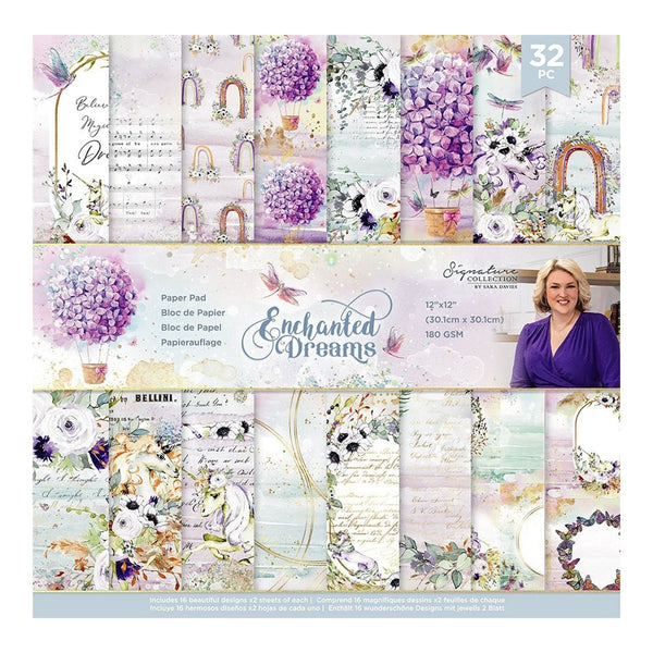 Crafter’s Companion Paper Pad 12" x 12" - Enchanted Dreams