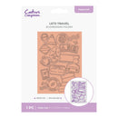 Crafter's Companion Retro Vacay 5" x 7" 2D Embossing Folder - Let's Travel