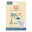 Crafter's Companion Retro Vacay Metal Die Set - Let's Go to the Beach