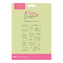 Crafter's Companion Summer Garden Photopolymer Stamp Set - Sentiments