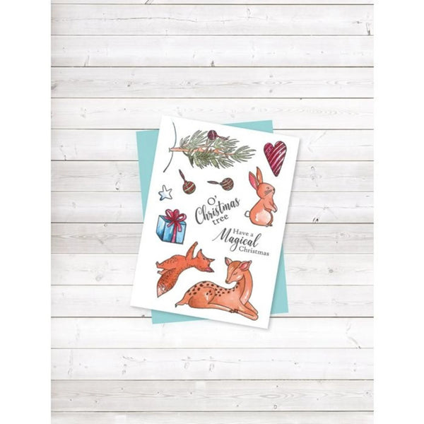 Crafter‚Äôs Companion Watercolour Christmas Clear Stamp - Magical Christmas