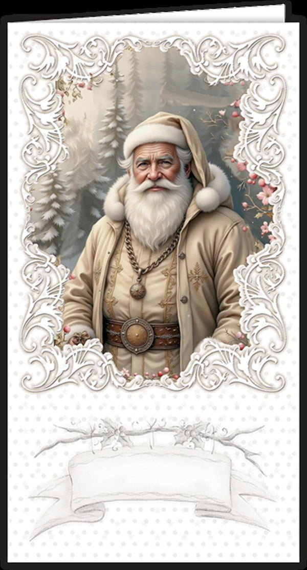 Creatief Art Vintage Santa Claus Card Kit