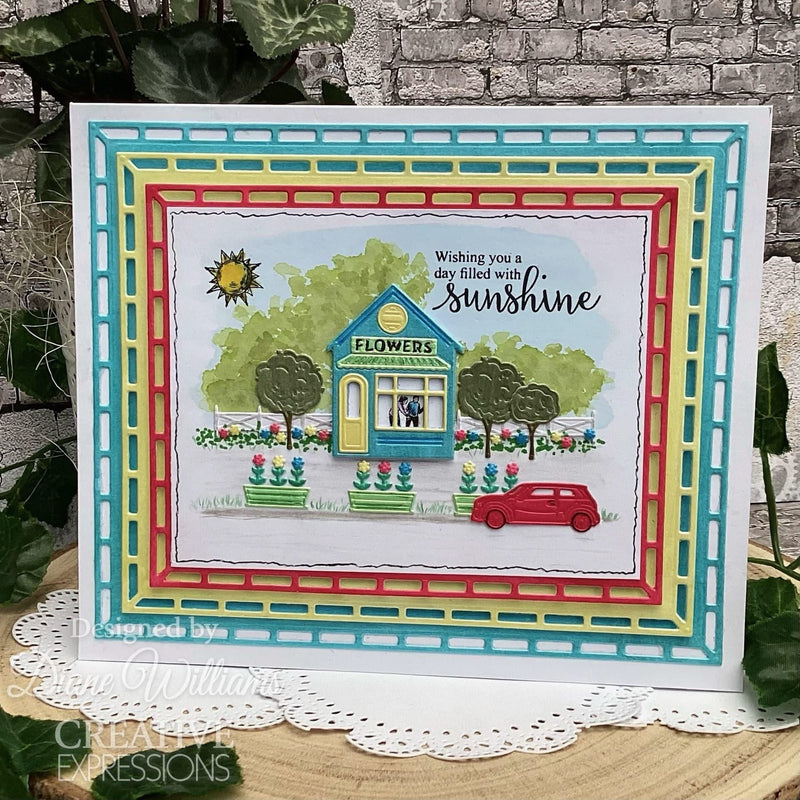 Creative Expressions Craft Dies By Sue Wilson Miniature Village Flower Shop