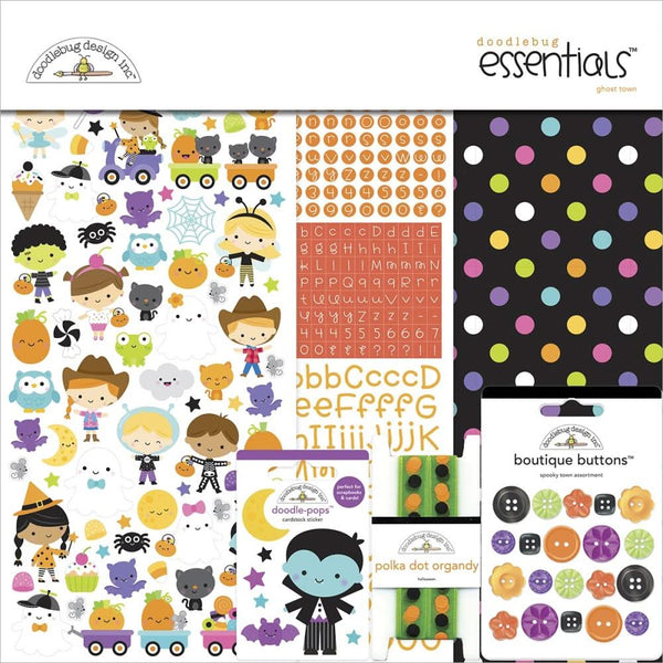 Doodlebug Essentials Page Kit 12in x 12in - Ghost Town*