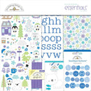 Doodlebug Essentials Page Kit 12"X12" Snow Much Fun*