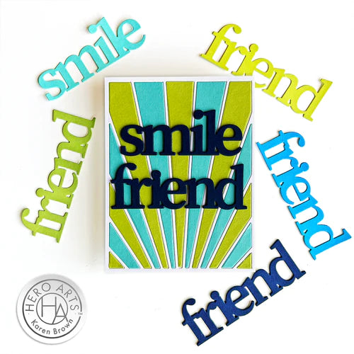 Hero Arts Stamp & Cut Smile Friend XL
