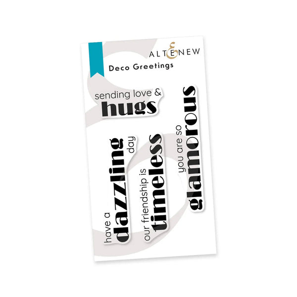Altenew Deco Greetings Stamp Set*