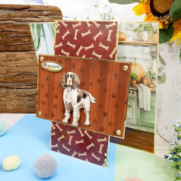 Hunkydory Labrador Retriever & English Springer Spaniel Decoupage Topper Sheet*