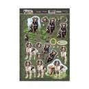 Hunkydory Labrador Retriever & English Springer Spaniel Decoupage Topper Sheet*