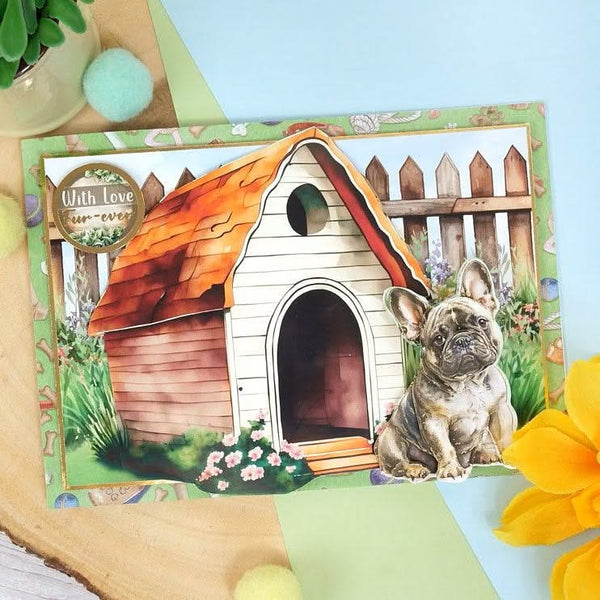 Hunkydory Yorkshire Terrier & French Bulldog Decoupage Topper Sheet*