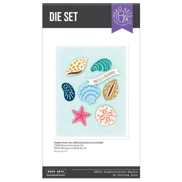Hero Arts Etched Dies Set - Sophisticated Shells