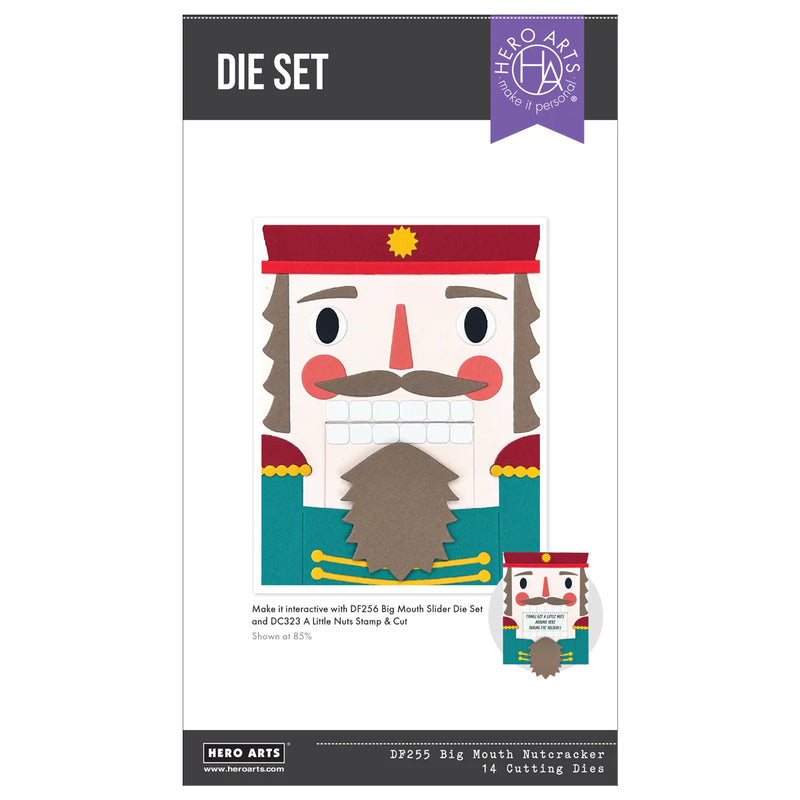 Hero Arts Crackin’ Christmas Die Set - Big Mouth Nutcracker (Etched)