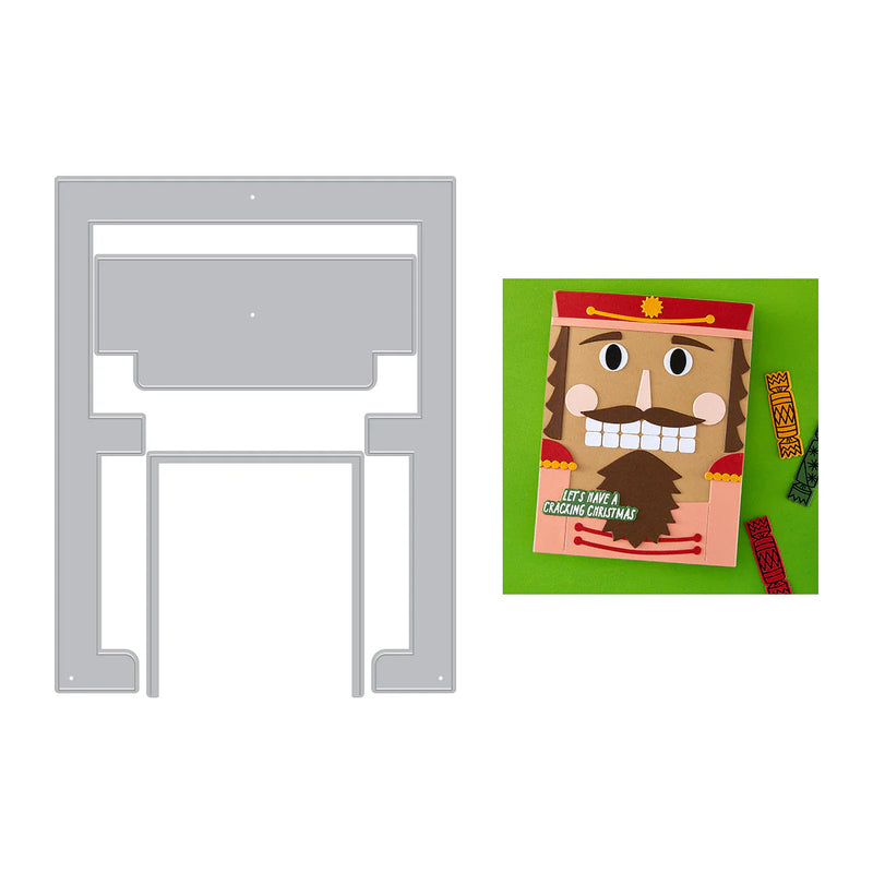 Hero Arts Crackin’ Christmas Die Set - Big Mouth Nutcracker (Etched)