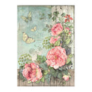 Stamperia Rice Paper A4 6/Pkg - House of Roses