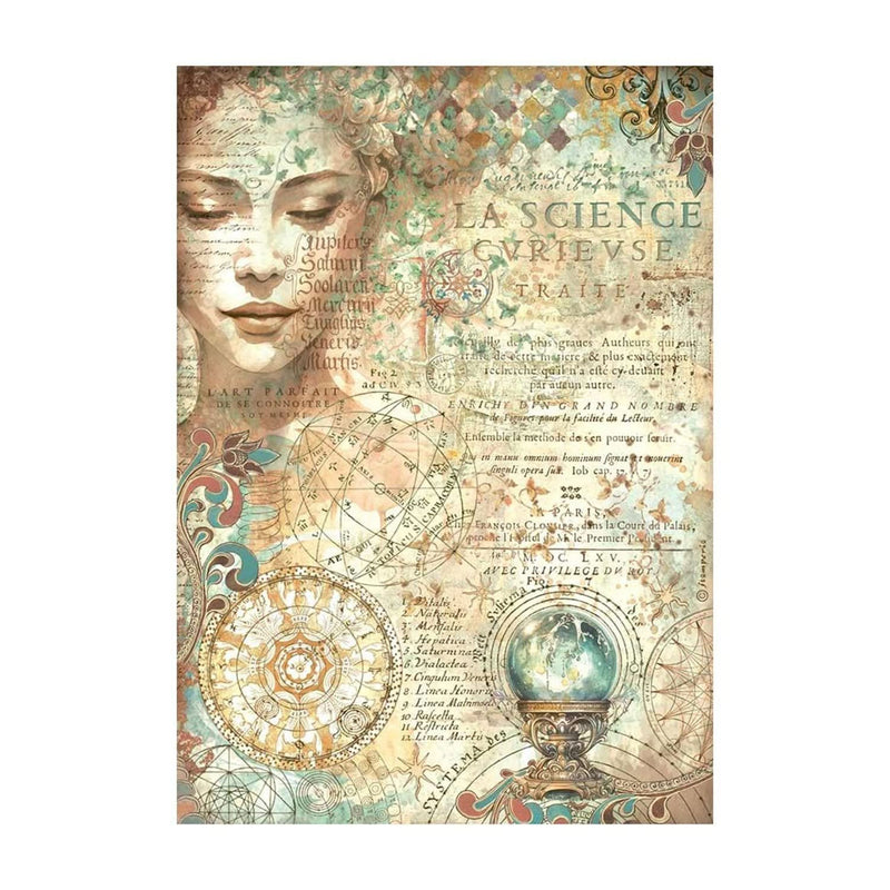 Stamperia Rice Paper Sheet A4 - Fortune - Face