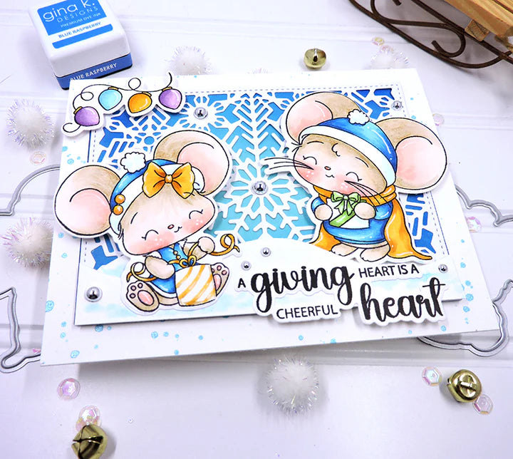Gina K Designs Stamp & Die Set - Giving Hearts*