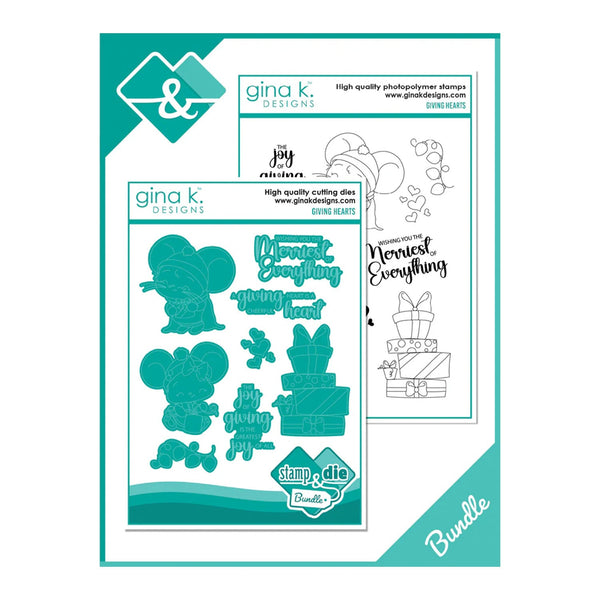 Gina K Designs Stamp & Die Set - Giving Hearts*