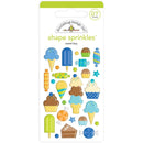 Doodlebug Sprinkles Adhesive Enamel Shapes - Sweet Boy, Party Time*