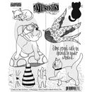 Dyan Reaveley's Dylusions Cling Stamp Collections 8.5"X7" Churchill And Friends