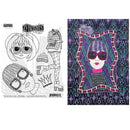 Dyan Reaveley's Dylusions Cling Stamp Collections 8.5"X7" Hop Skip And A Jump