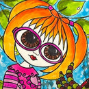 Dyan Reaveley's Dylusions Cling Stamp Collections 8.5"X7" Hop Skip And A Jump