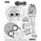 Dyan Reaveley's Dylusions Cling Stamp Collections 8.5"X7" Hop Skip And A Jump