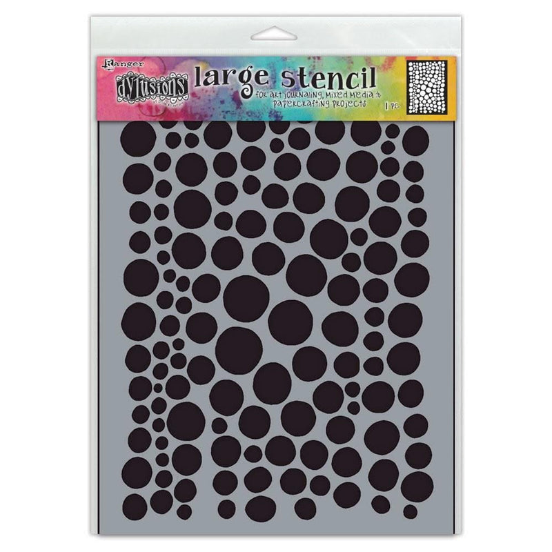 Dyan Reaveley's Dylusions Stencils 9"X12" Drip Drops Large