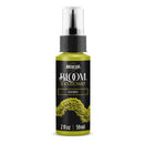A bottle of Americana BLOOM Textured Paint in the shade Acid Moss, featuring a black label with a green moss texture graphic and a clear spray top.