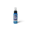 A bottle of DecoArt American Peel & Stick paint, in colour sky blue, set against a plain white background.