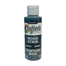 A bottle of DecoArt Crafter's Acrylic Wood Stain in the colour Charcoal.