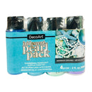DecoArt Iridescent Pearl Pack acrylic paint kit containing 4 bottles of 2 fl. oz.