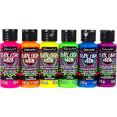 DecoArt Black Light Neon Acrylic Paint Set 6/Pkg