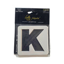 Deluxe Designs Letter Frames - "K" White 3 pack