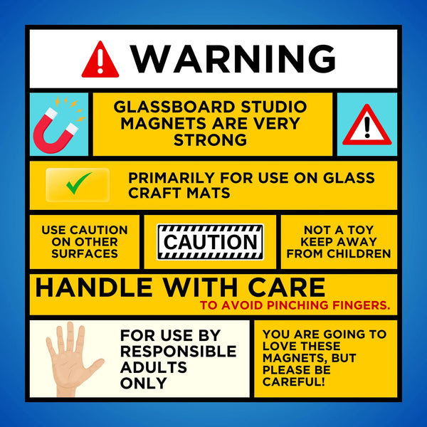 Glassboard Studio Mega Strong Neodymium MegaPawn Magnet - Snow White